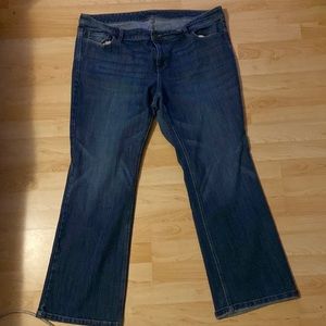 Old Navy- the flirt- 22 long- just below the waist boot-cut jean